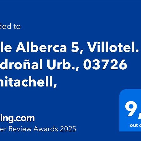 טאולאדה Calle Alberca 5, Villotel. Madronal Urb., 03726 Benitachell, מראה חיצוני תמונה